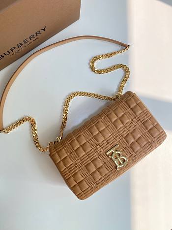 Burberry quilted Lola crossbody bag brown
