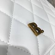 Balenciaga shoulder bag black large golden white hardware 37cm - 6