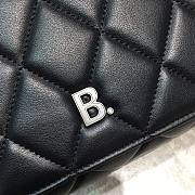 Balenciaga shoulder bag black metal hardware 25cm - 2