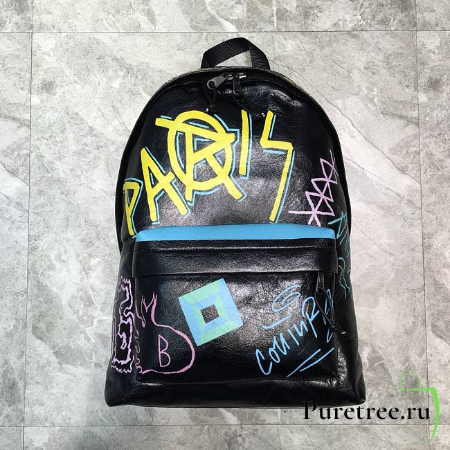 Balenciaga graffiti backpack 02 - 1