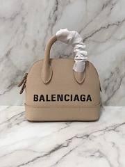 Balenciaga Ville Top Handle Bag Black / Brown 18cm - 3