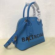 Balenciaga Ville Top Handle Bag Black /Blue 26cm - 6