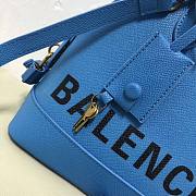 Balenciaga Ville Top Handle Bag Black /Blue 26cm - 2