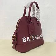 Balenciaga Ville Top Handle Bag Red / White 26cm - 5