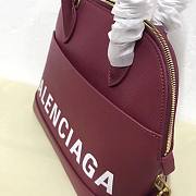 Balenciaga Ville Top Handle Bag Red / White 26cm - 4