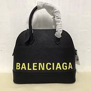 Balenciaga Ville Top Handle Bag Black /Yellow 26cm - 4