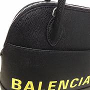 Balenciaga Ville Top Handle Bag Black /Yellow 26cm - 6