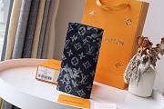 LV Brazza Monogram Tapestry Canvas Long Wallet | M80032 - 6