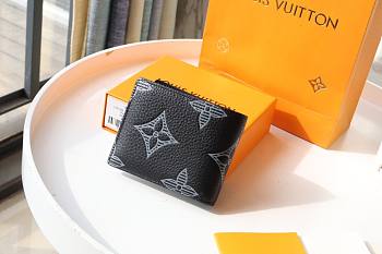 LV Brazza Taurillon Shadow leather Wallet | M80042
