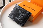LV Brazza Taurillon Shadow leather Wallet | M80042 - 4