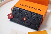 LV Emily Monogram Empreinte leather Long Blue Wallet | M63918   - 5