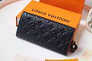 LV Emily Monogram Empreinte leather Long Blue Wallet | M63918   - 4