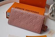 LV Emily Monogram Empreinte leather Long Pink Wallet | M63918 - 5