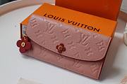 LV Emily Monogram Empreinte leather Long Pink Wallet | M63918 - 4