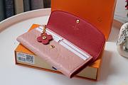 LV Emily Monogram Empreinte leather Long Pink Wallet | M63918 - 3