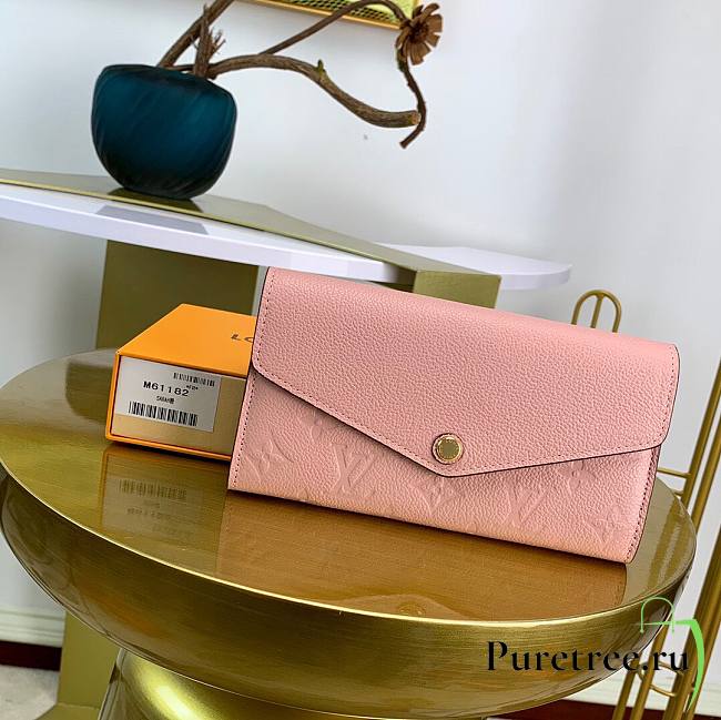 LV Sarah Long Wallet Pink | M61182 - 1