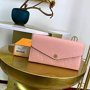 LV Sarah Long Wallet Pink | M61182 - 1