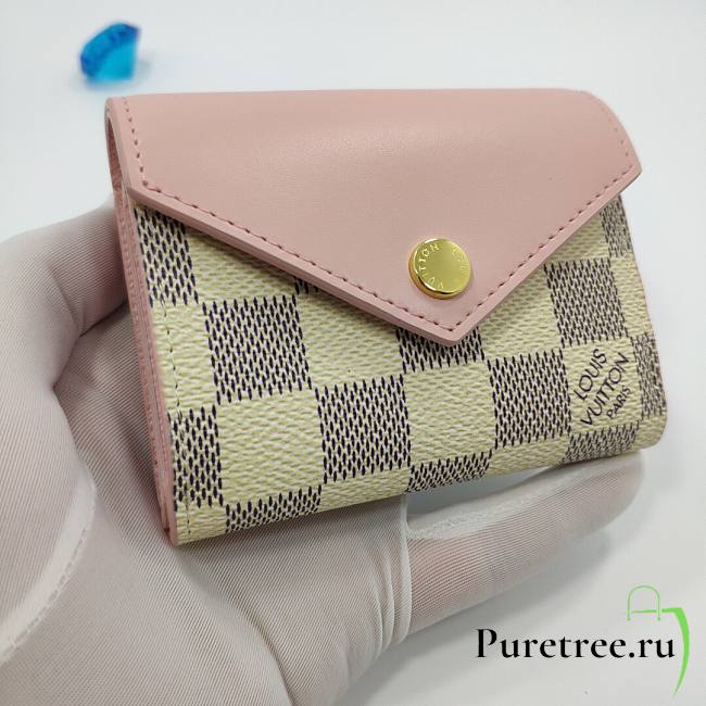 LV ZOE Damier Pink Wallet | N60168 - 1