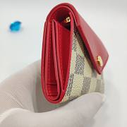 LV ZOE Damier Red Wallet | N60168 - 3