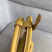 BOTTEGA VENETA Ladies grainy calfskin Top-handle bag yellow | 580725 - 2