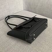 BOTTEGA VENETA Ladies grainy calfskin Top-handle bag black | 580725 - 2