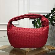 Bottega Veneta Ladies Jodie Hobo Woven Bag Red | 98071 - 1