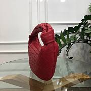 Bottega Veneta Ladies Jodie Hobo Woven Bag Red | 98071 - 6