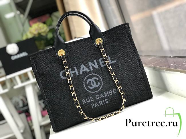 Chanel shopping tote  Chanel Calfskin handle bag 02 - 1