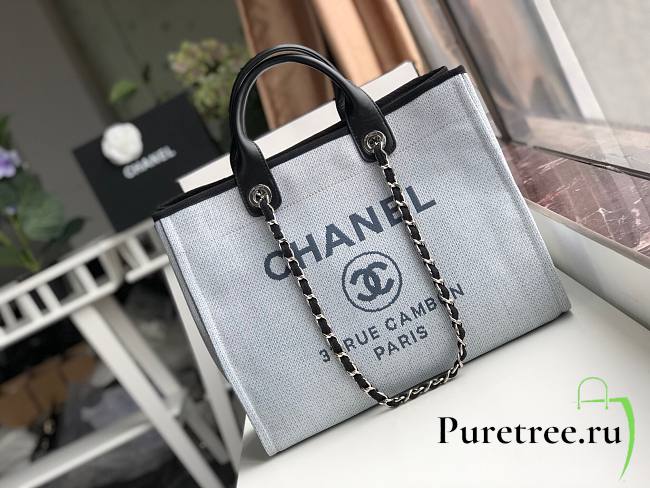 Chanel shopping tote Chanel Calfskin handle bag 06 - 1