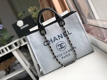Chanel shopping tote Chanel Calfskin handle bag 06
