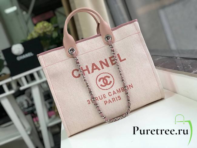 Chanel shopping tote Chanel Calfskin handle bag 08 - 1