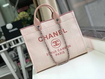 Chanel shopping tote Chanel Calfskin handle bag 08