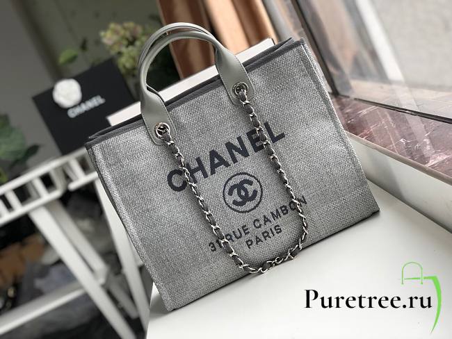 Chanel shopping tote Chanel Calfskin handle bag 10 - 1