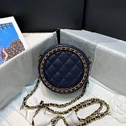 Chanel Round Clutch with Chain Blue 2020 | 88836 - 3