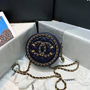 Chanel Round Clutch with Chain Blue 2020 | 88836 - 6