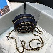 Chanel Round Clutch with Chain Blue 2020 | 88836 - 4