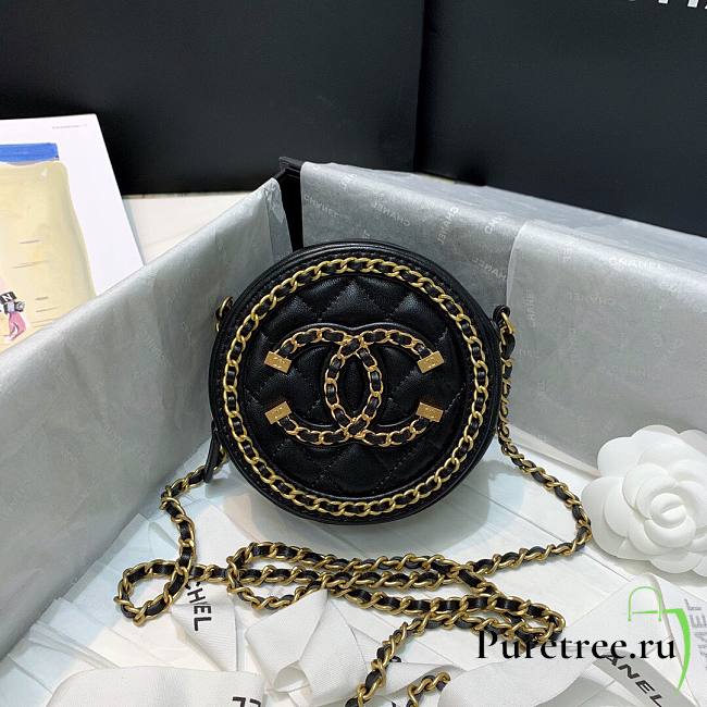 Chanel Round Clutch with Chain Black 2020 | 88836 - 1