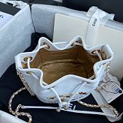 Chanel Cham Chain White Bucket Bag 2020  - 4