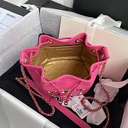 Chanel Cham Chain Pink Bucket Bag 2020 - 5