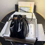 Chanel Shiny Black Bucket Bag |1946 - 2