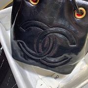 Chanel Shiny Black Bucket Bag |1946 - 6