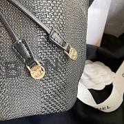 Chanel deauville Gray leather bucket bag - 4