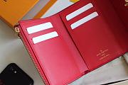 Louis Vuitton Monogram Compact Wallet Coquelicot Red | M62567 - 4