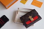 Louis Vuitton Monogram Compact Wallet Coquelicot Red | M62567 - 5