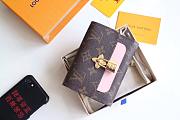 Louis Vuitton Monogram Compact Wallet Coquelicot Pink | M62567 - 6