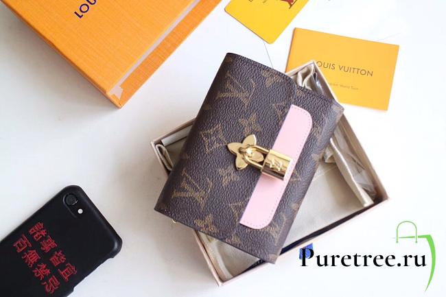 Louis Vuitton Monogram Compact Wallet Coquelicot Pink | M62567 - 1