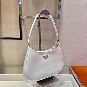 Prada Cleo brushed leather shoulder bag white 27cm | 1BC156 - 2