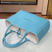 Bottega Veneta Intrecciato lamp skin tote blue bag | 609175 - 3