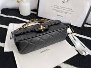 Chanel Calfskin Flap Bag With Top Handle Black Fall 2021 | JY-21062991 - 3