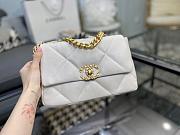 Chanel 19 Handbag White Golden & Metal Tone Small | AS1160 - 4